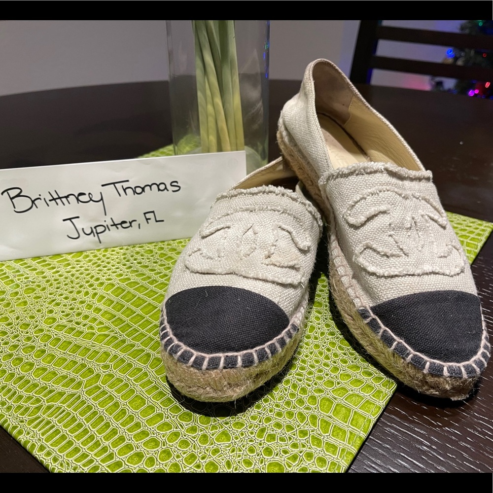 SOLD! Chanel Espadrilles Size 38